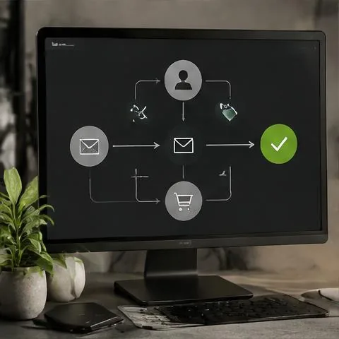 Automated customer journey workflow on a monitor